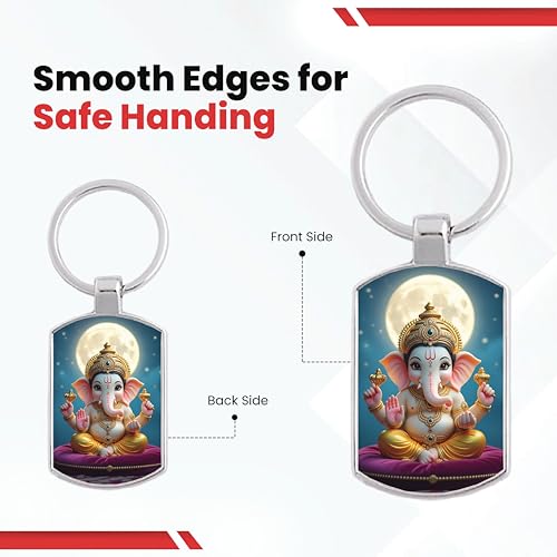 Image of Premium Printed Metal Keychain for Men & Women | High-Definition Artwork Print | Durable Key Ring for Car, Bike, Home & Office Keys | Stylish Decorative Key Holder Gift