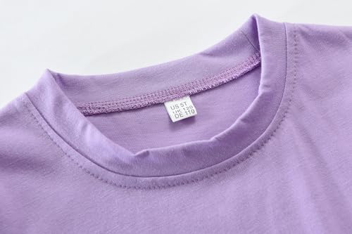 Toddler Girl Rainbow Flower Birthday Colorful Shirts Baby Girls Birthday Outfits T-Shirt 1-7 Years4