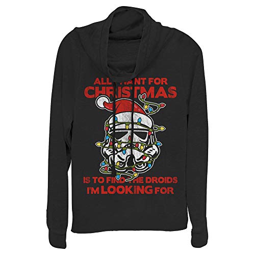 Prenda Star Wars mujer manga larga negra camiseta cuello alto desbocado XXL