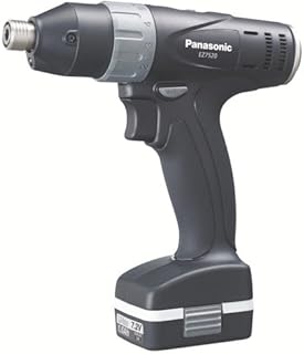 パナソニック(Panasonic) 充電マルチインパクトドライバー 7.2V 1.5Ah電池パック×2個/充電器/ケース付 T型形状 SLIMO(スリムで軽い) ドリルドライバー グッドデザイン賞 EZ7520LA2S-B ブラック
