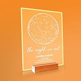 Custom Star Map by Date - Personalized Constellation Map Star Map Night Light Star Map Wedding Date Night Couple Custom Gift Star Gifts for Him Custom Star Chart Anniversary Star Map Gift