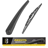 MIKKUPPA Rear Wiper Arm Blades, Replacement for 2010-2017 Chevrolet Chevy Equinox, 2010-2017 GMC Terrain, Replaceable Back windshield Blades Set Assembly - All Season Natural Rubber Cleaning Window