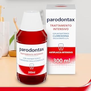 Parodontax Collutorio Clorexidina Trattamento Intensivo, Antibatterico e Antiplacca senza alcol, 300 ml