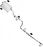 Northeastern Exhaust Stainless Steel Resonator & Muffler Kit for Honda Civic 1996-2000 1.6L - Direct Fit with Gaskets, Clamps & Hardware