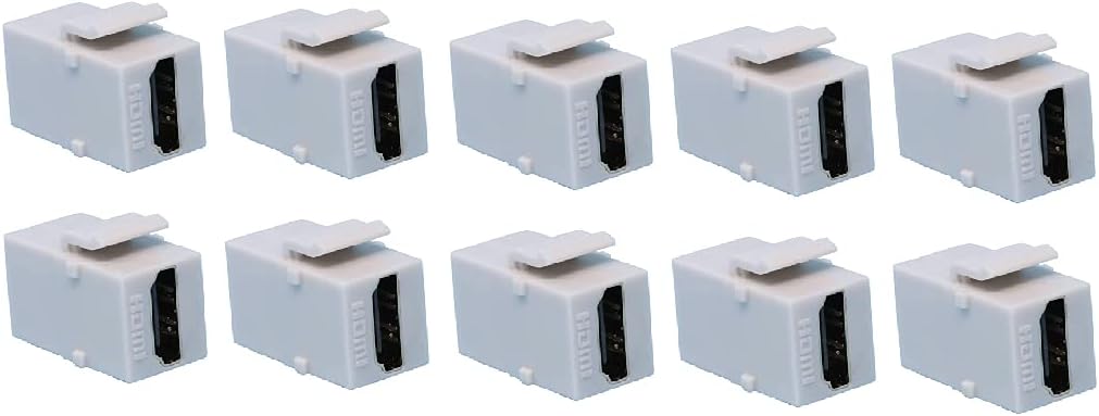 RiteAV HDMI 2.0 Gray Keystone Adapter Coupler Female to Female (25 Pack)