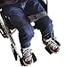 Wheelchair Thigh Strap Adjustable Leg for Keeping Legs Together Users Support Elderly Dementia Paralysis Parkinson's Spasm Pack Seat Belt Straps & – Restraints Elderly,Dementia, Paralysis(Black) (2)