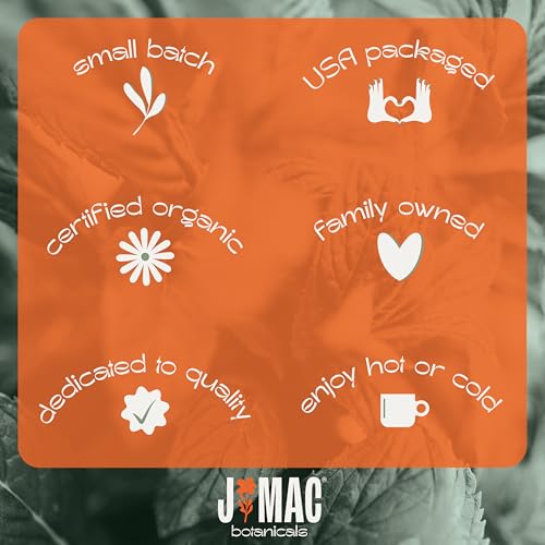 J Mac Botanicals, Organic St John's Wort (16 oz) Hypericum perforatum Loose Leaf Herbal Tea