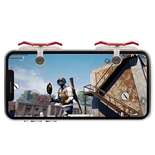 Baluue – 2 pares de controle móvel para jogos gamepad dobrável para gamepad para controle móvel para