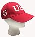Trump '45' President Red Hat with White Embroidery 100% Cotton Inauguration Cap Adjustable IMPORTED HAT