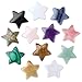 DUQGUHO Star Crystals and Healing Stones 1 inch Star Crystal Ornaments Set Energy Balancing Gemstones Meditation Polished Stone Christmas Ornaments Crystal Gifts for Women 12PCS