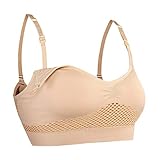 Wirezoll Damen Schwangerschafts Still BH für Stillen und Schlaf, mit Abnehmbaren Untersetzer, Nahtlos, Ohne Bügel