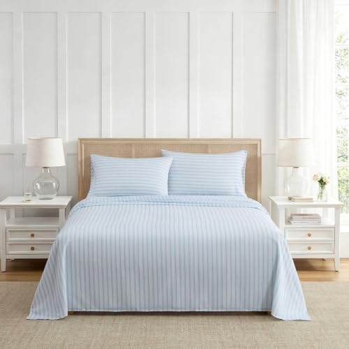 Martha Stewart - King Sheet Set with Fitted Sheet & Pillowcases by Martha Stewart - Used condition - US$36.09