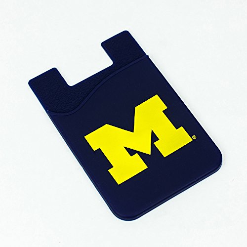 Silicone Credit Card Keeper/Phone Wallet (Michigan Wolverines)