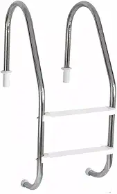 Escada Piscina Aço Inox Com Degraus Abs Corrimão Resistente