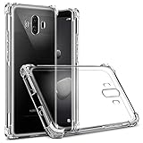 iCoverCase Compatible with Huawei Mate 10 Case, Crystal Clear Soft TPU Shock Absorption Bumper Slim Thin Case -Clear