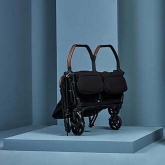 Silver Cross Jet Double - Full Size Side by Side Double Infant & Toddler Stroller - Lightweight, Compact & Easy to Fold, with All-Terrain Wheels – Disney Park Approved, Space Black