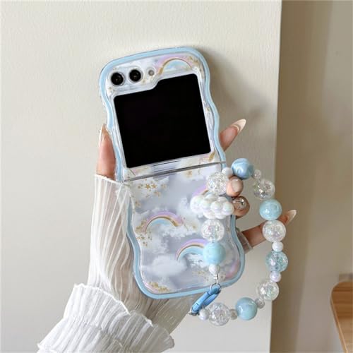 Coque Samsung Z Flip 5 bracelet marguerite, le cadeau mignon idéal pour elle