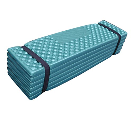 Foldable Double Egg Crate Sleeping Pad, Soft PVC Thickened Mat for Outdoor Camping with Insulation (186 * 57)