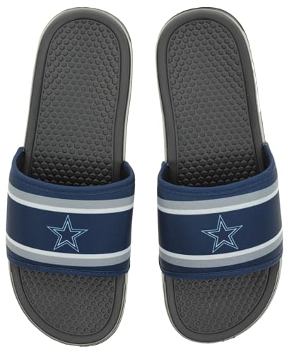 Image of FOCO NFL Team Printed Slide Sandals - Officially Licensed Football Fan Footwear for Comfort & Style
