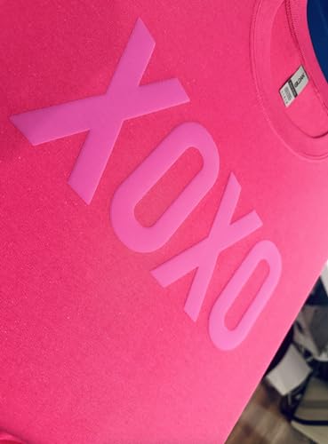 XOXO Pink Embossed Valentines Day Sweatshirt3