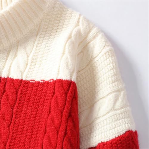 Men Harajuku Pullover Sweater Long Sleeve Patchwork Warm Crew Neck Casual Knit Jumper4