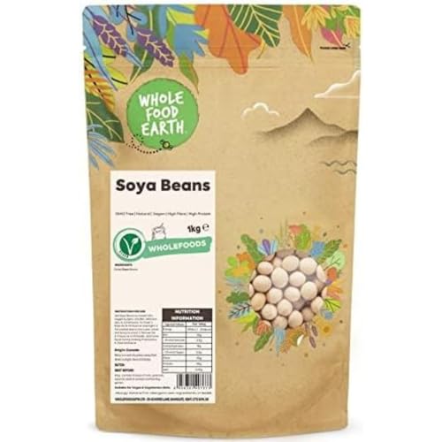 Wholefood Earth Soya Beans 1kg | High Protein | Natural