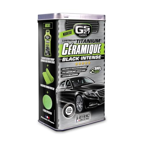 GS27 - Lustreur Titanium Céramique Black Intense - Produit Nettoyant Voiture - Brillance Instantanée - 500 ML