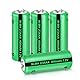 PKCELL Wiederaufladbare Batterie NIMH 2/3AAA Akku (Nicht AAA),1.2V 400mAh für Solarlampen,4 Stück(Hinweis: Es ist 2/3AAA, kürzer als AAA-Batterien.)