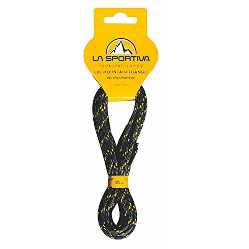 La Sportiva Laccio Mountain Trango, Lacci Unisex-Adulto, Nero/Giallo (Multicolore), Taglia Unica
