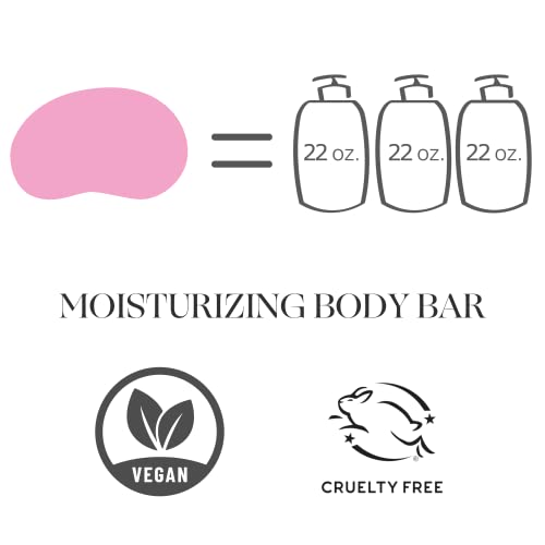 Peach Not Plastic Bar Soap | Moisturizing Hand & Body Soap | Passionfruit Seed Oil To Leave Skin Soft And Moisturized | Raspberry Scent | Plant Based, Vegan | 4Oz #TOP2