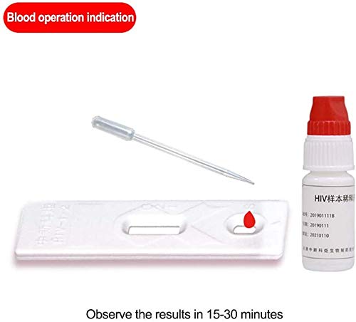 HIV Self-Test - Home Rapid Blood Test, Home Test Combination Test Paper Kit, Three Line Test Paper Test is Simple/Convenient, (one Box) - Thumbnail 2
