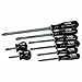 8-Piece Black Phillips and Slotted Screwdriver Set
