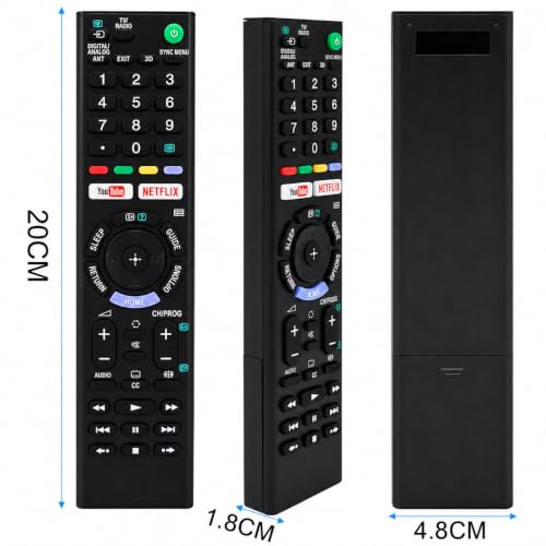 Image of Ditec 1370 Remote Compatible with Sony Bravia TV - Suitable for LCD, LED UHD OLED QLED 4K Ultra HD - Universal Replacement for Sony Smart Android TV Remote Control