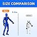 (Assembly Completed) 5 Packs Dummy13 Action Figure Set, 3D Printed ActionFigure Toy Gifts for Kids, Dummy 13,Robot 13 Action Figure Full Body Mechanical Doll Christmas Birthday Gift for Boys Girls