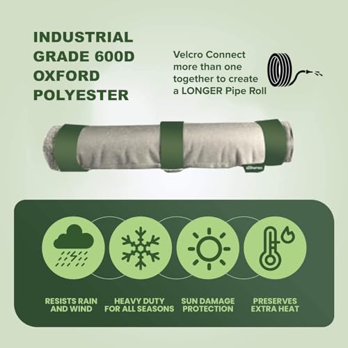 PipeWarmers The Original Pipe Insulation (5°F) Winter Freeze Protection (UV-Coated) for Pipes, Pumps, Sprinkler Irrigation Valves & Backflow Preventers – 9W x 13.5L Roll by PipeWarmers - Image 4