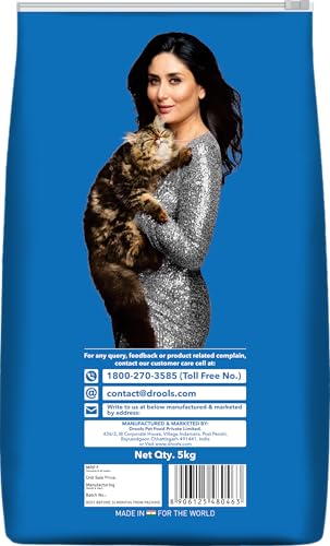 Image of Drools Cat Litter (For multiple cat breeds ) 5kg Pack | Lavender Flavour | Pet and People friendly | Long Lasting Lavender fragrance | Super absorbent of liquids