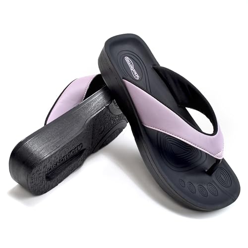 Image of AEROTHOTIC Original Orthotic Comfort Thong Style Flip Flops Sandals for Women with Arch Support for Comfortable Walk