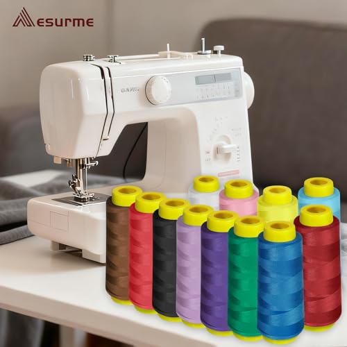 12 conos de hilo para overlock 1800 yardas cada uno miniatura 6