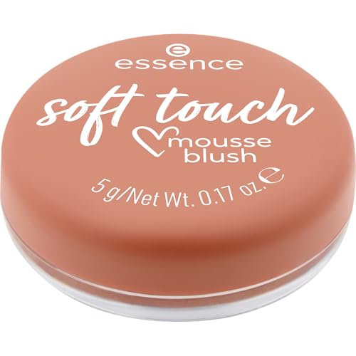 essence soft touch mousse blush, Rouge, Nr. 10, Nude, sofortiges Ergebnis, natürlich, matt, vegan, ölfrei, ohne Parabene, Nanopartikel frei, 1er Pack (5g)