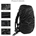 JTJIYN Reflective Waterproof Backpack Rain Cover Outdoor Sport Cycling Night Safety Light Raincover Case Bag for Hiking Camping for Hiking, Camping, Traveling(Black 65-75L)