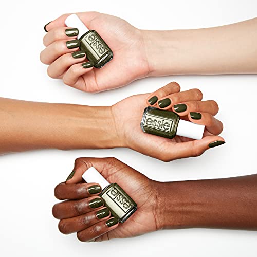 Essie Nail Polish Limited Edition Fall 2021 Collection, Warm Onyx Green, High Voltage Vinyl, 0.46 Ounce #TOP1