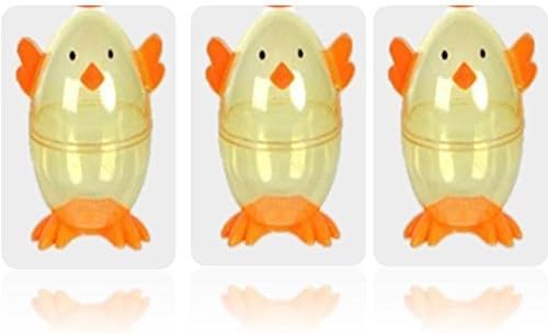 Miniatura 5 de Clear Chick Shaped Easter Eggs 3 Fillable Treat Containers