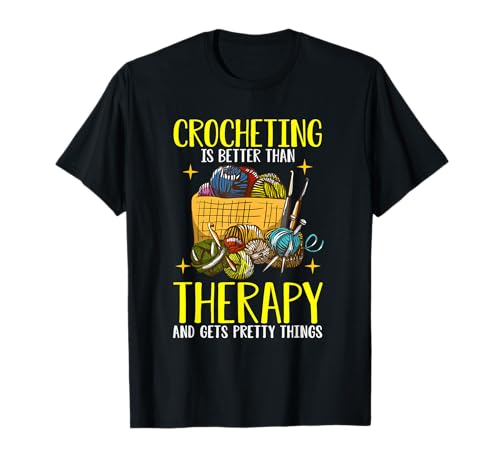 Crocheting Is Better Than Therapy Meme for Crochet...