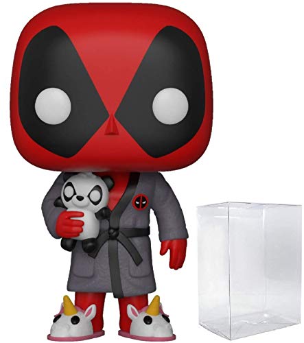 Marvel: Deadpool Parody - Bedtime Deadpool in Robe Funko Pop! Vinyl Figure (Bundled with Compatible Pop Box Protector Case)