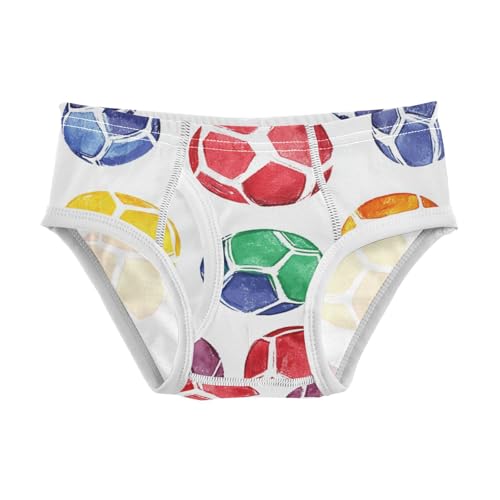 KLL Soccer Ball Boys Toddler Cotton Boxer Briefs Cute Children Undies