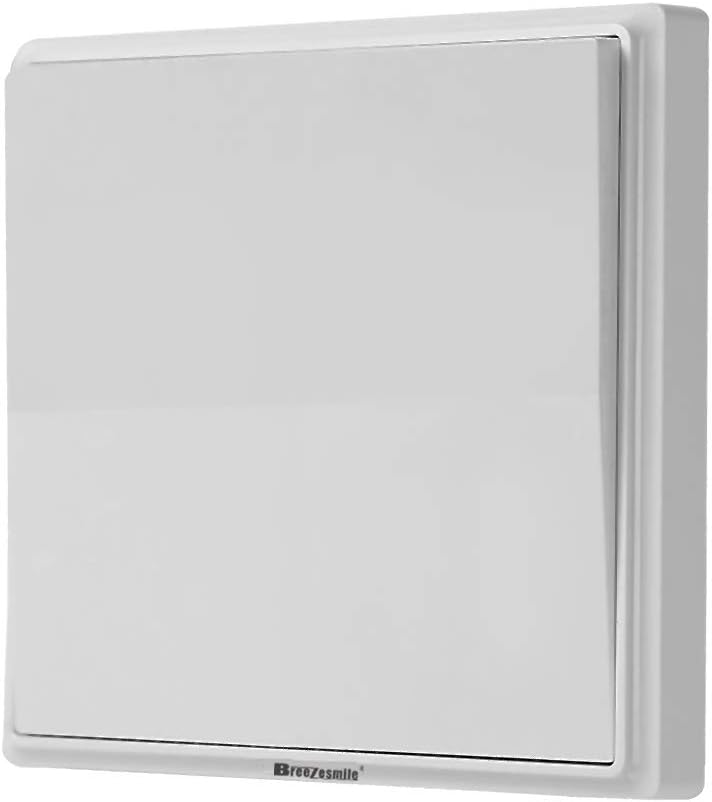 Wireless Light Switch, Self-Powered Kinetic Switch No Wiring No Battery Required Remote Control House Lighting & Appliances On/Off SYNC Works with Breezesmile Receiver (Switch Only)
