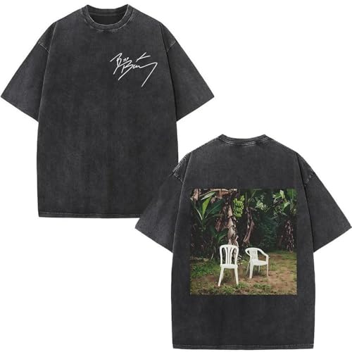 Camiseta Gráfica Vintage De Rapero Lavada Bad-Bunny, Camisetas Debi Tirar Mas Fotos DTMF, Camiseta De Gran Tamaño De Hip Hop a La Moda para Hombres Y Mujeres (F XL)