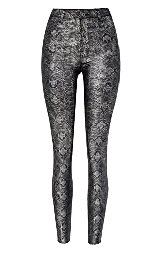 Women's Pu Faux Leather Pants Slim Leggings Variety of Styles with Pockets