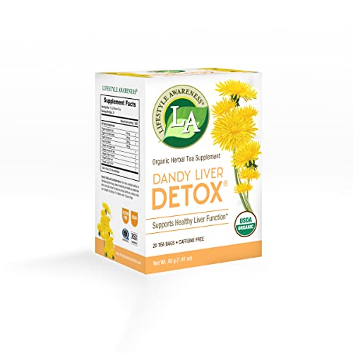 Lifestyle Awareness Teas Organic Dandy Liver Detox Caffeine Free Tea, 6 Count #TOP28