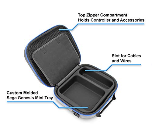 image for CASEMATIX Travel Case Compatible with Sega Genesis Mini and Select Acc